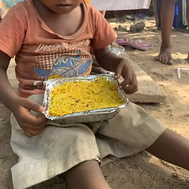 Community kitchen providing food