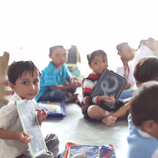 Children in a classroom